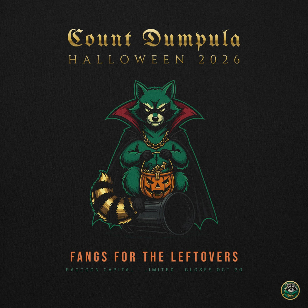 Count Dumpula Hoodie – Black – back print close-up
