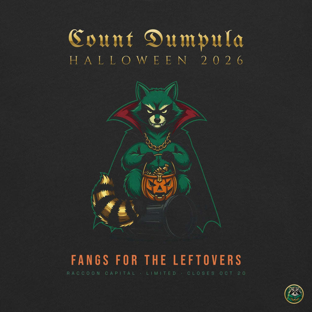 Count Dumpula Tee – Black – back print close-up