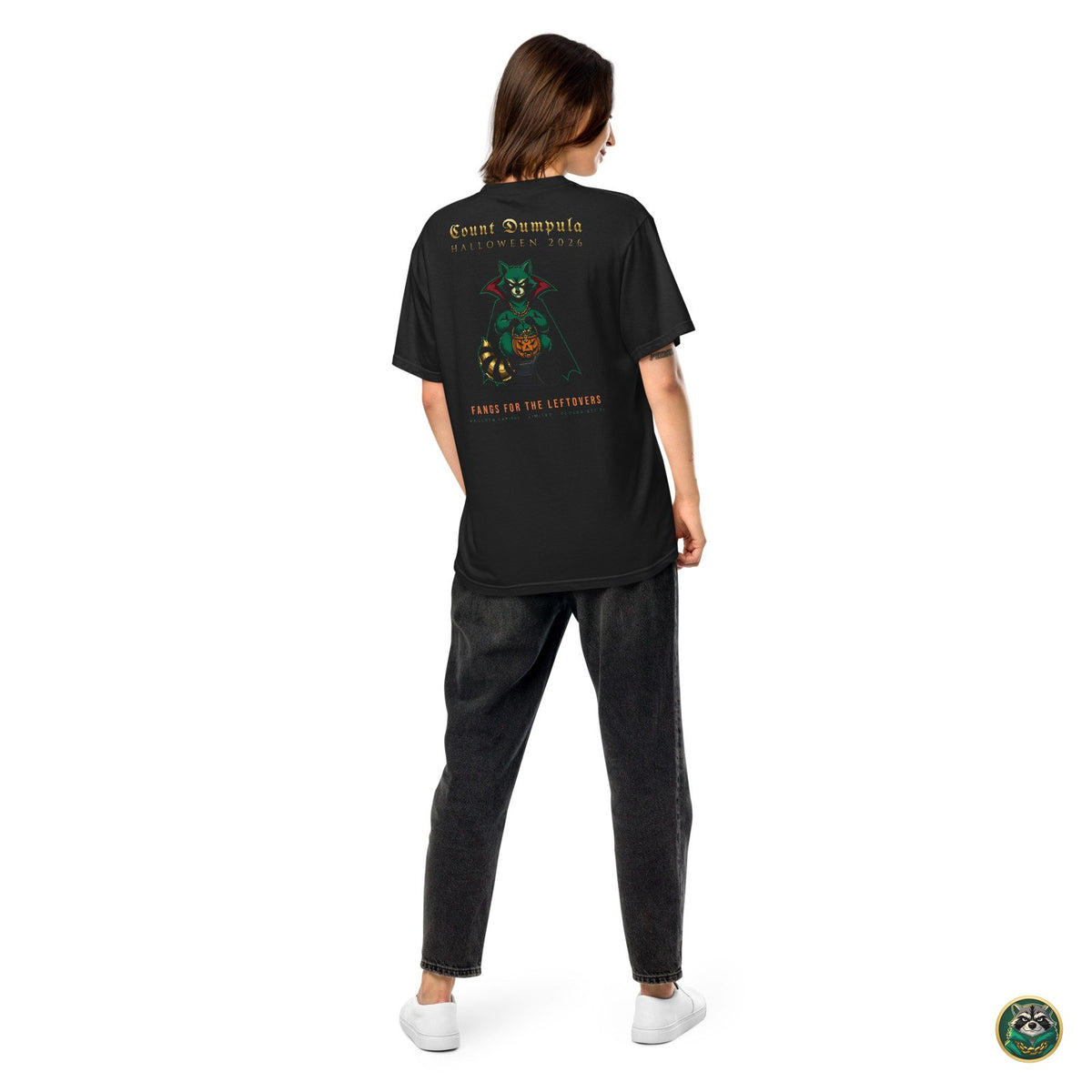 Count Dumpula Tee – Black – worn, back