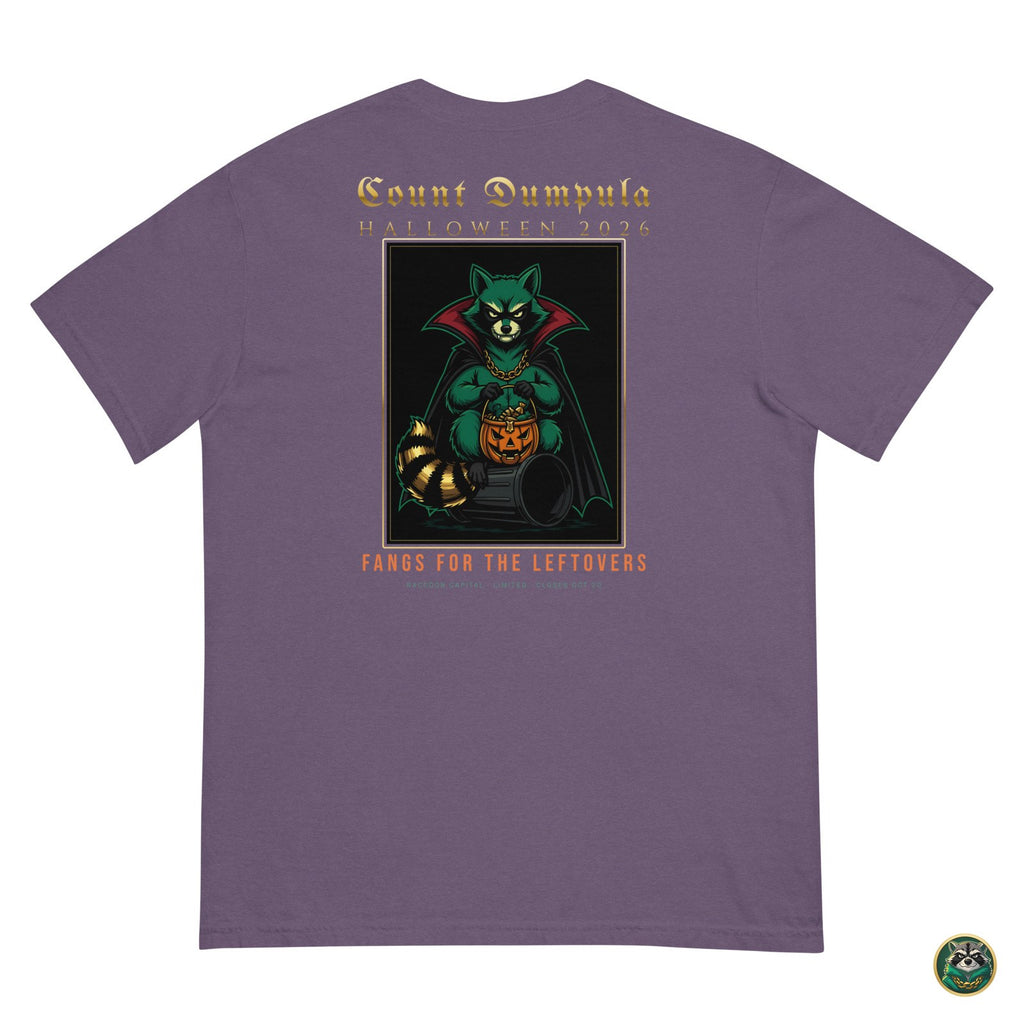 Count Dumpula Tee – Grape – flat lay, back