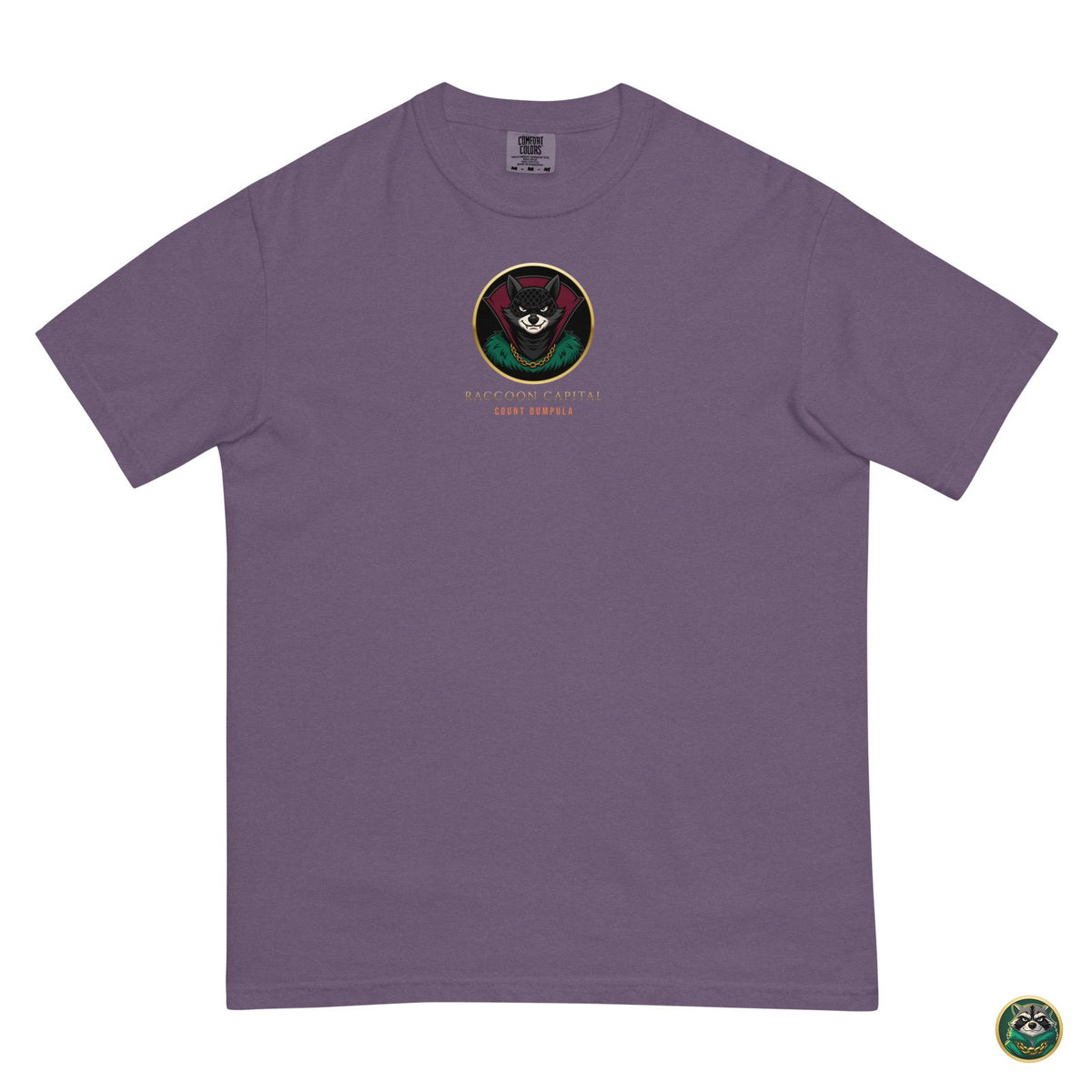Count Dumpula Tee – Grape – flat lay, front