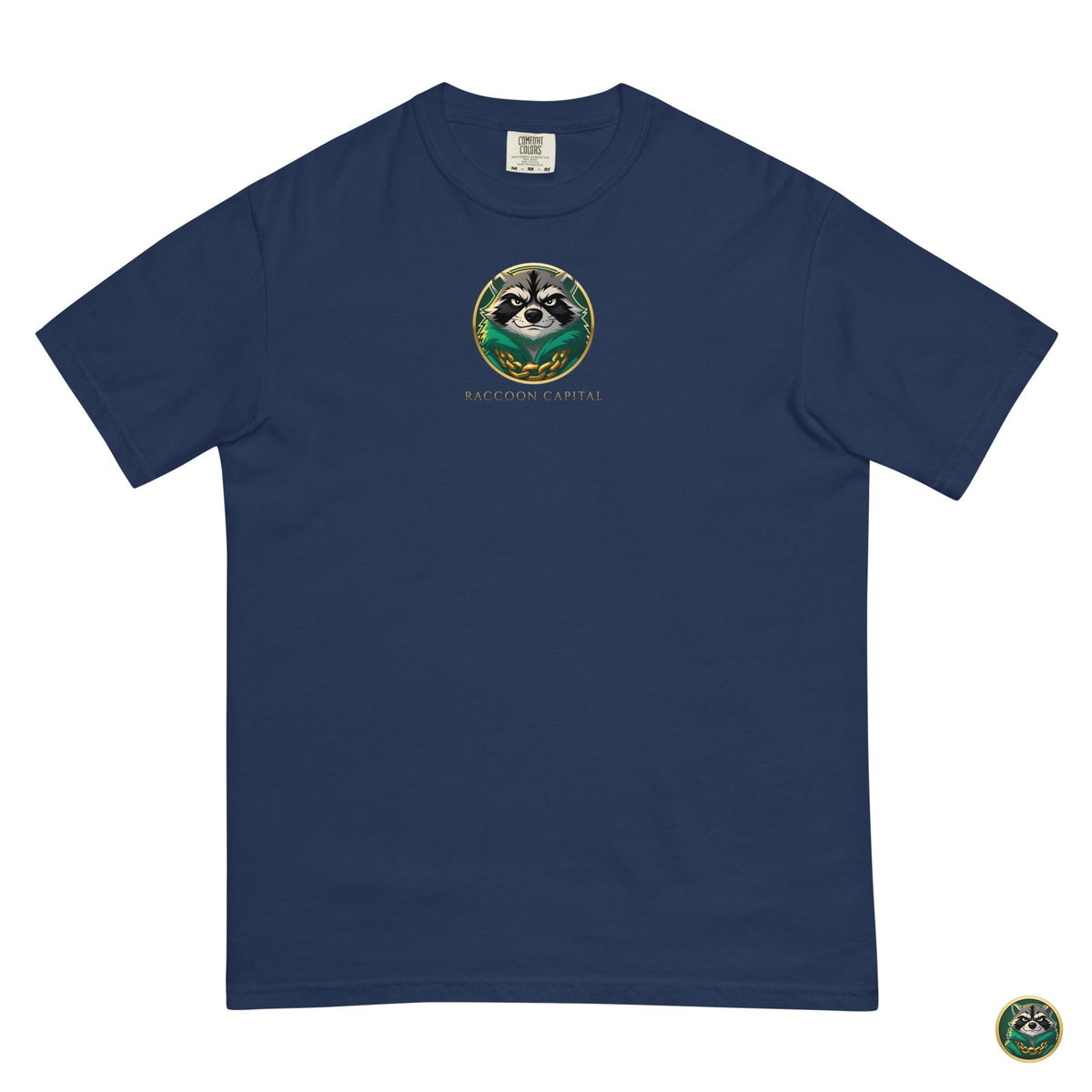 Flying Private Tee – True Navy – flat lay, front