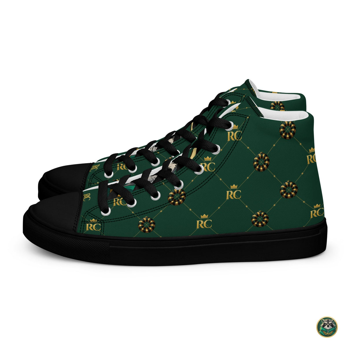 Monogram High-Tops – Forest – side view