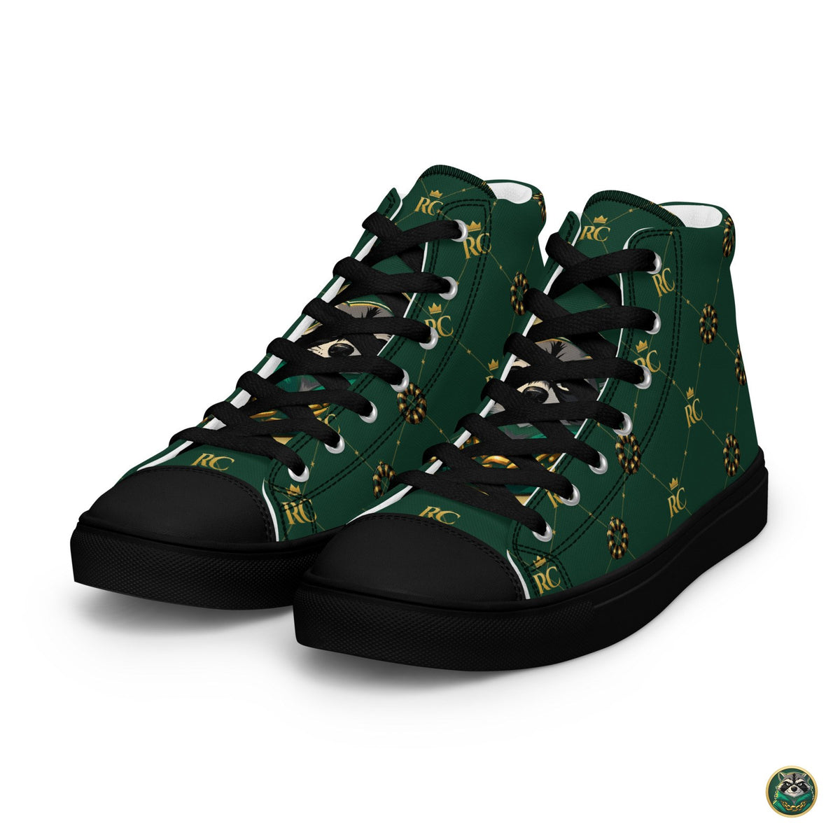 Monogram High-Tops – Forest – pair, front angle