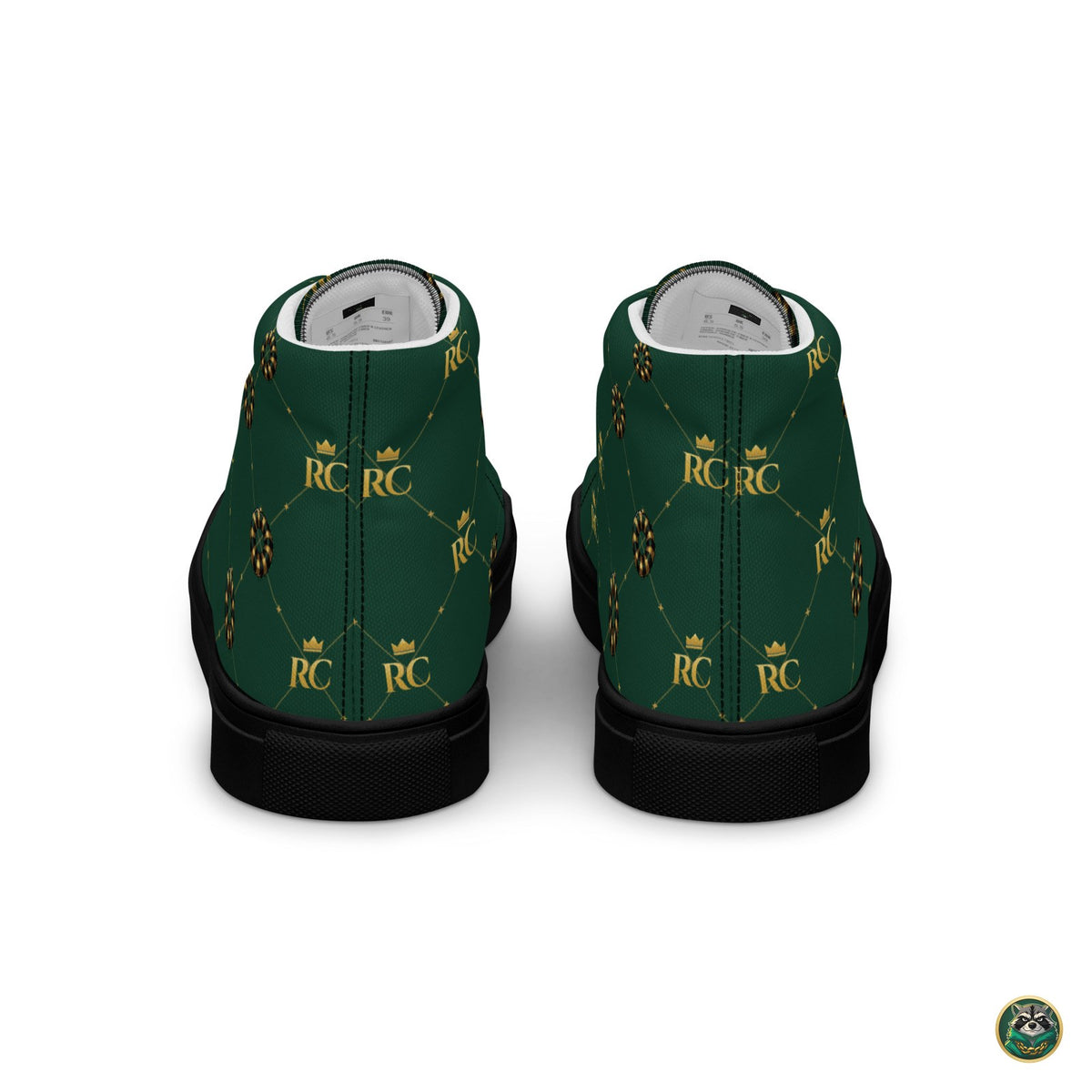 Monogram High-Tops – Forest – heel view