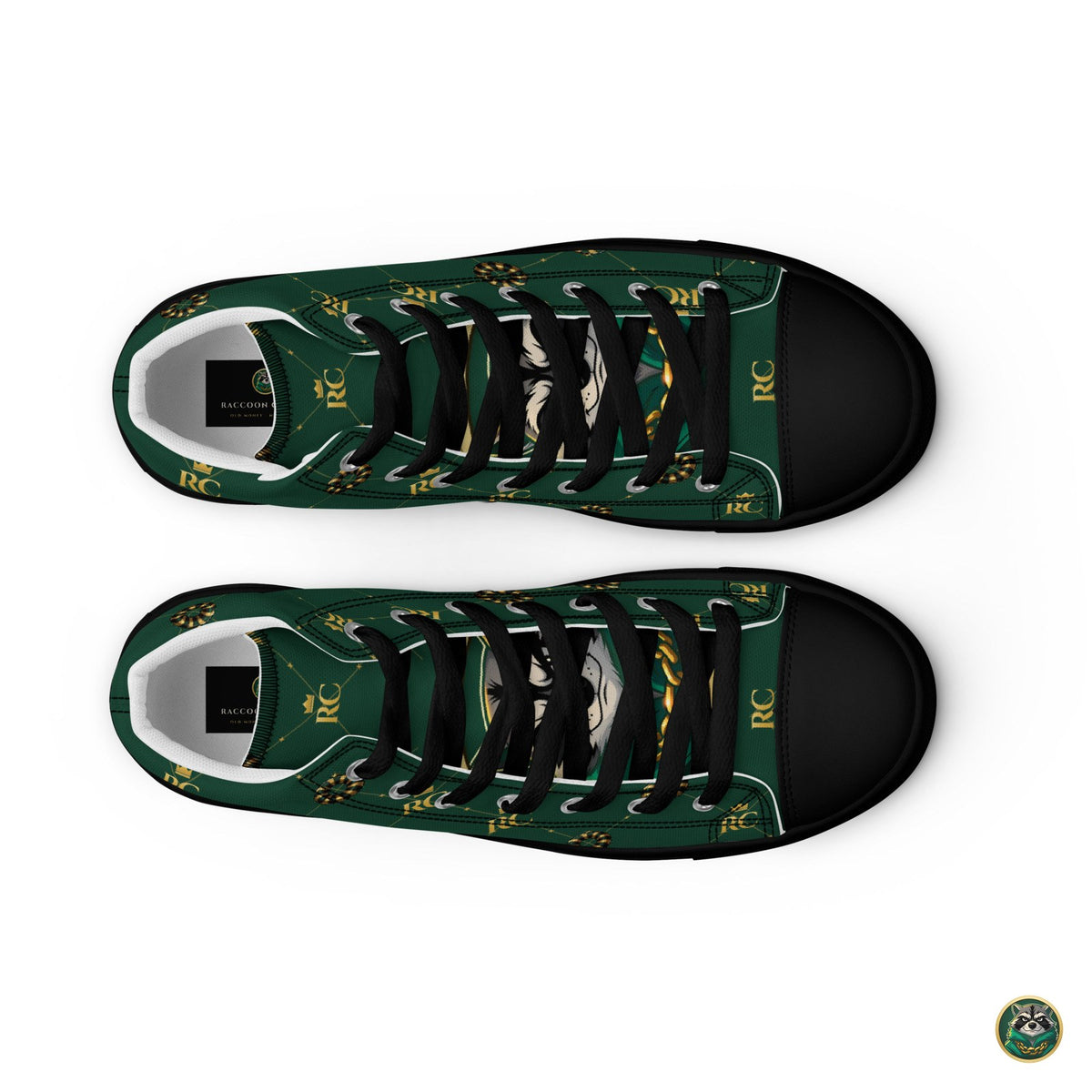 Monogram High-Tops – Forest – top view