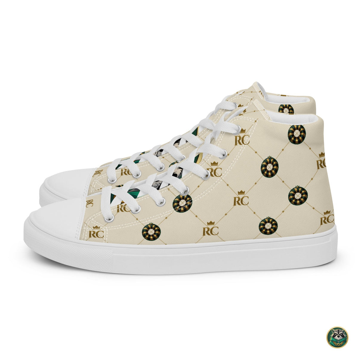 Monogram High-Tops – Ivory – side view