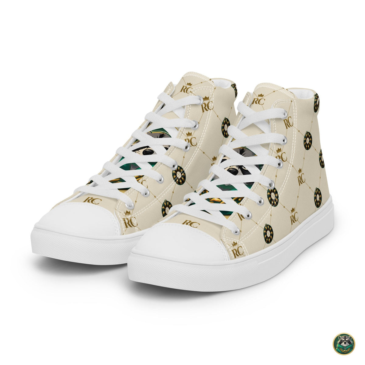 Monogram High-Tops – Ivory – pair, front angle