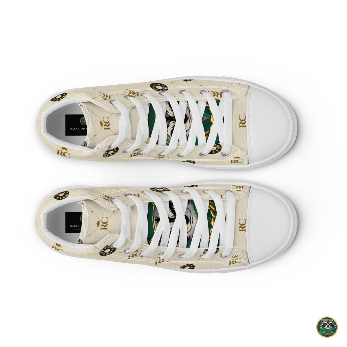 Monogram High-Tops – Ivory – top view