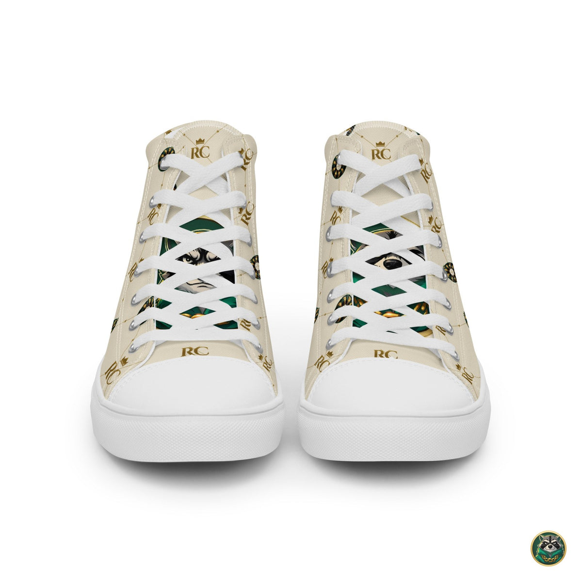 Monogram High-Tops – Ivory – tongue detail