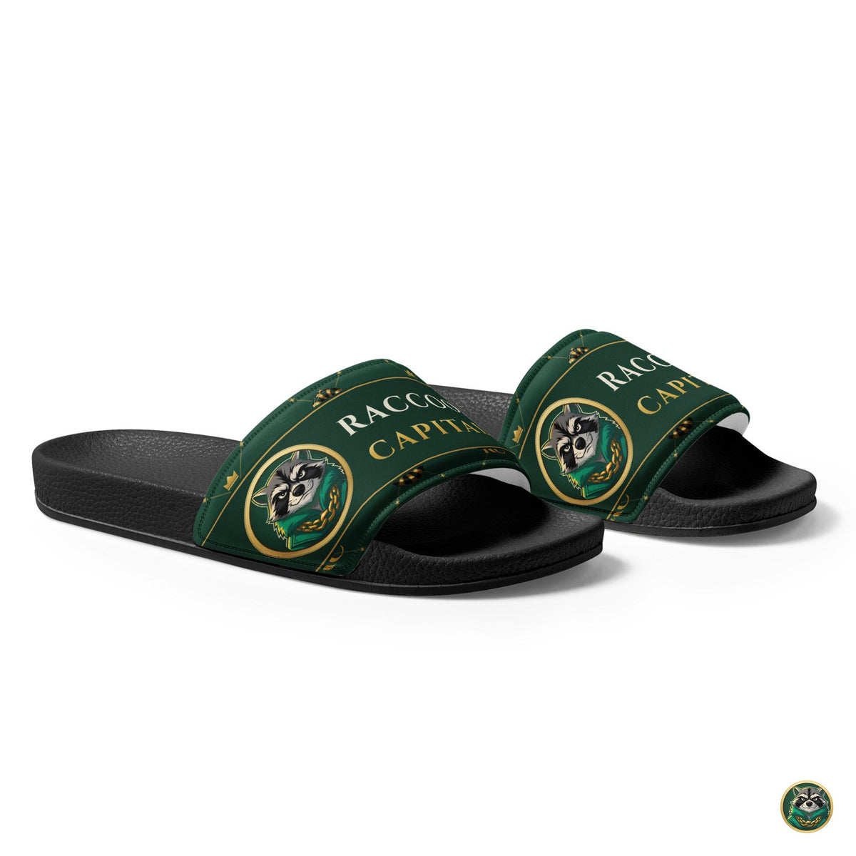 Monogram Slides – Forest – angle view