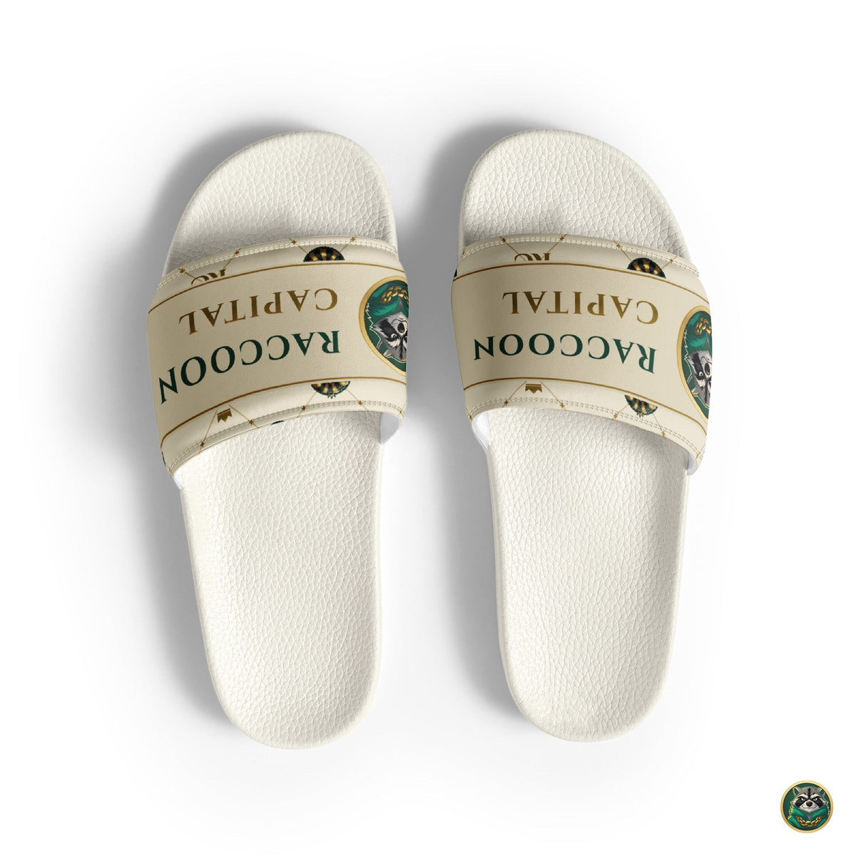 Monogram Slides – Ivory – top view