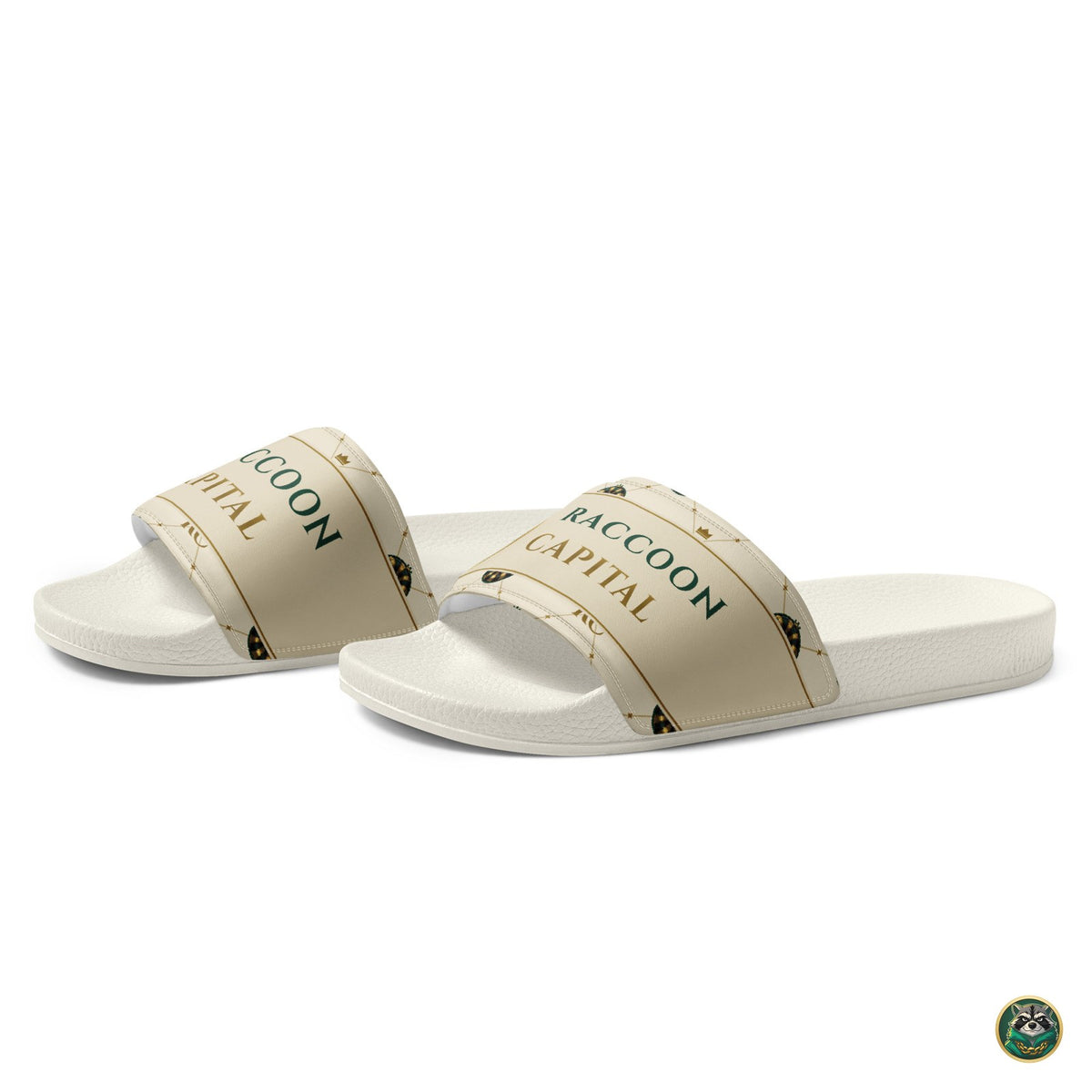 Monogram Slides – Ivory – side view