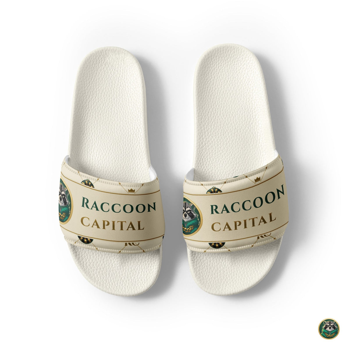 Monogram Slides – Ivory – front view