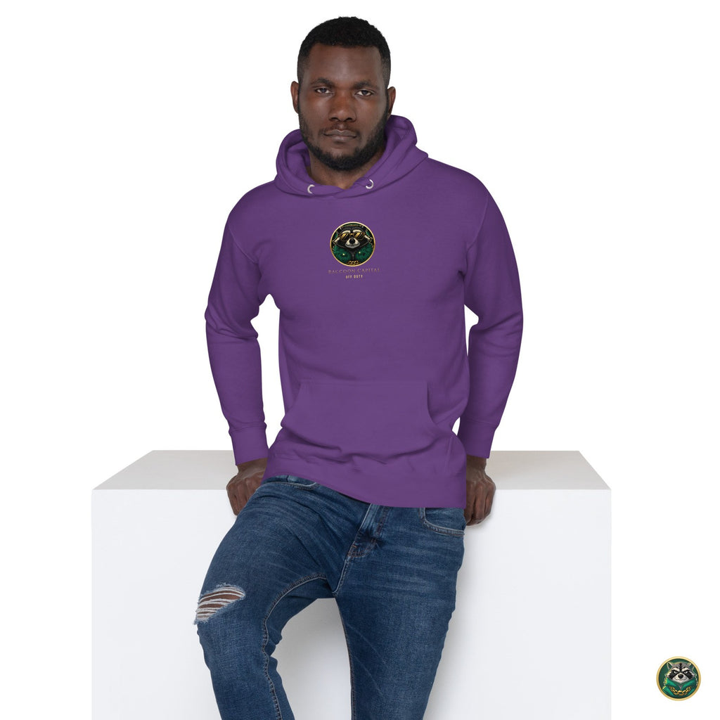 Night Shift CEO Hoodie – Purple – lifestyle, front