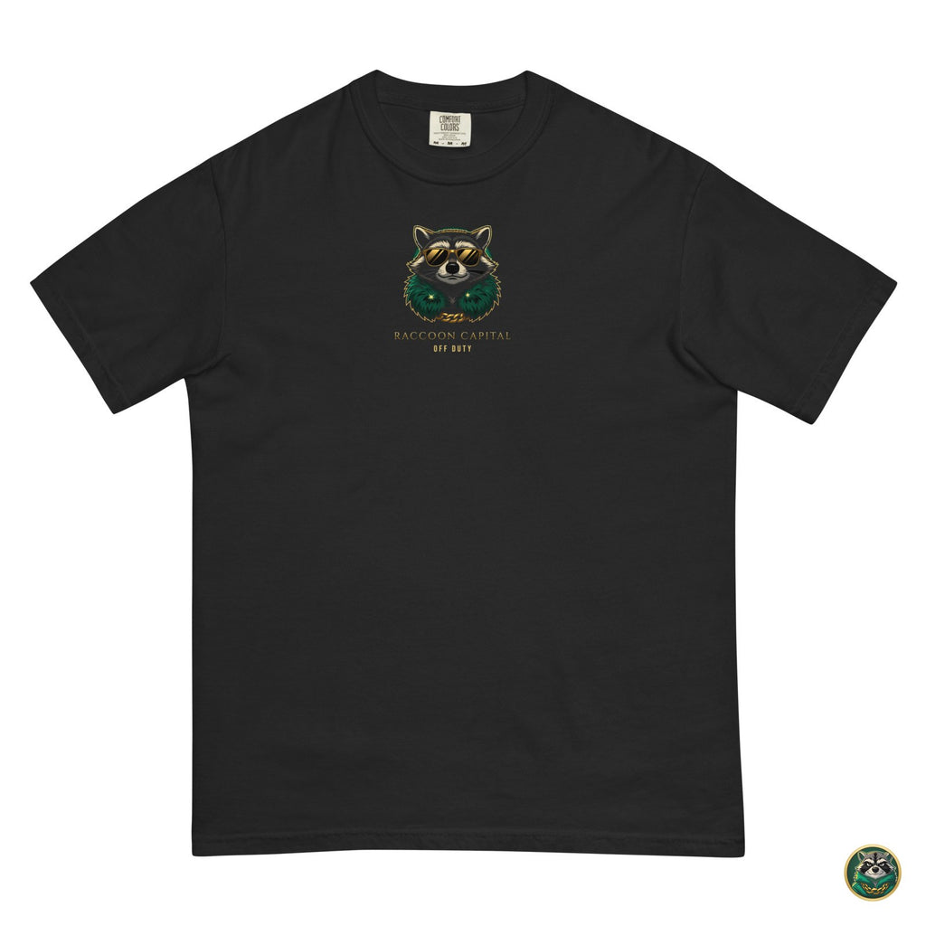 Night Shift CEO Tee – Black – flat lay, front