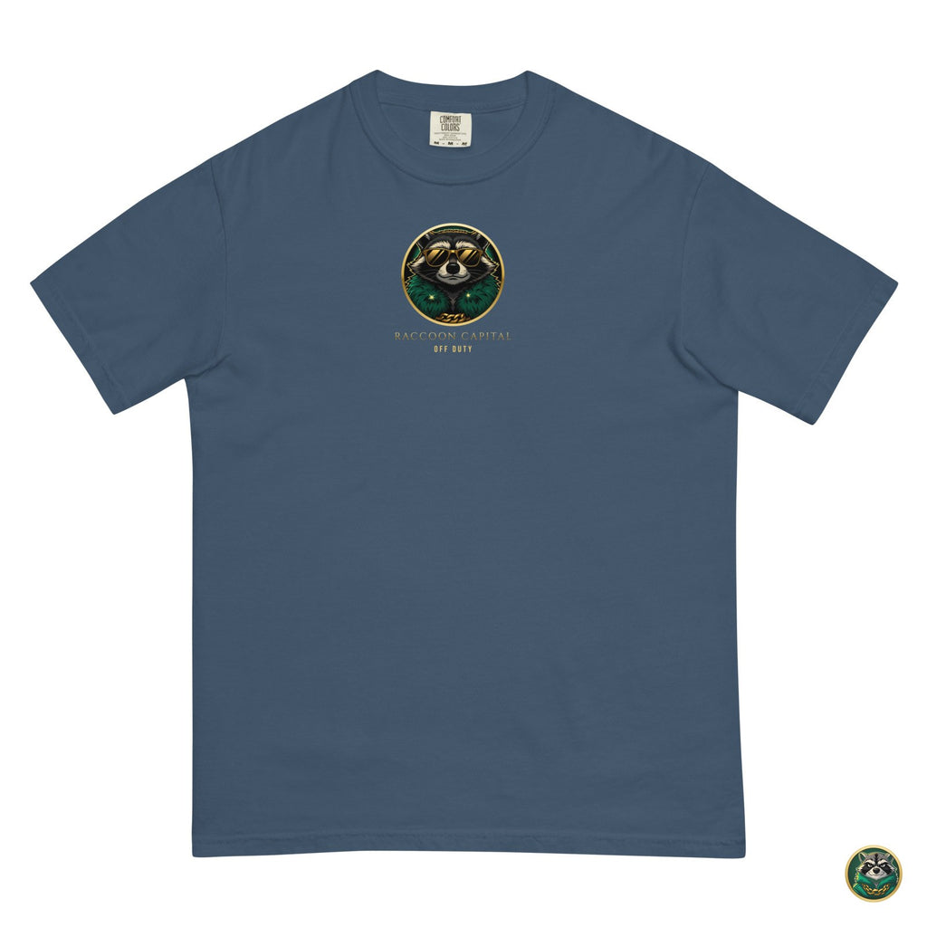 Night Shift CEO Tee – Midnight – flat lay, front