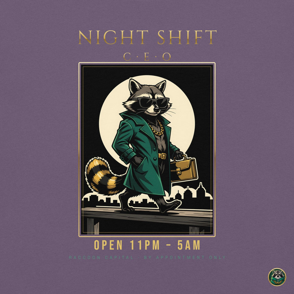 Night Shift CEO Tee – Grape – back