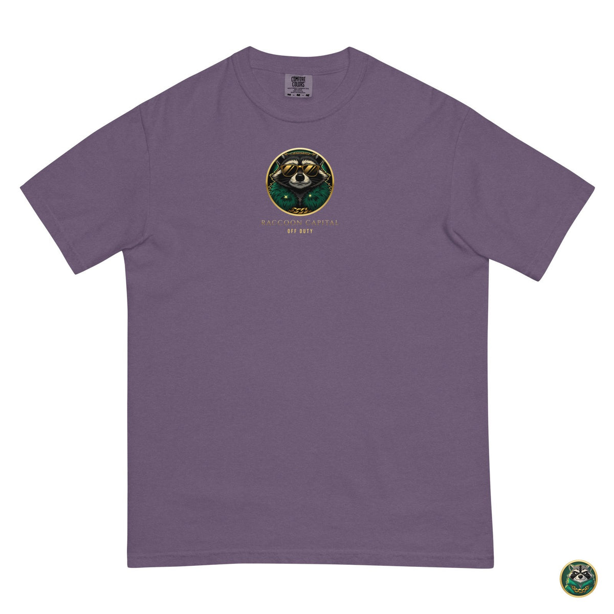 Night Shift CEO Tee – Grape – flat lay, front