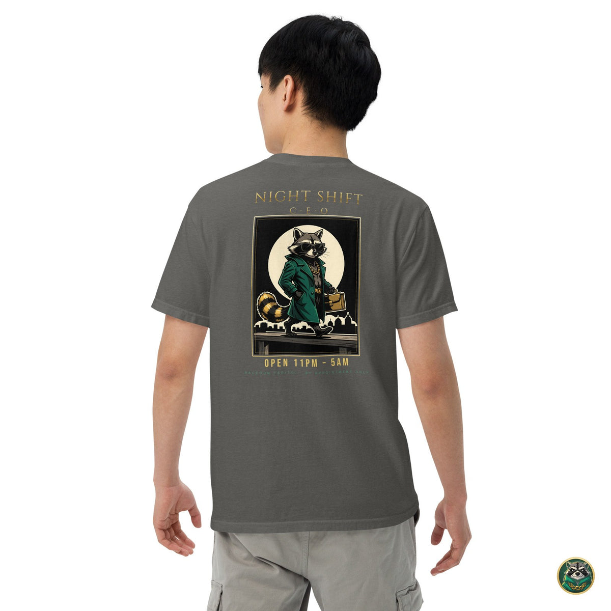 Night Shift CEO Tee – Pepper – back