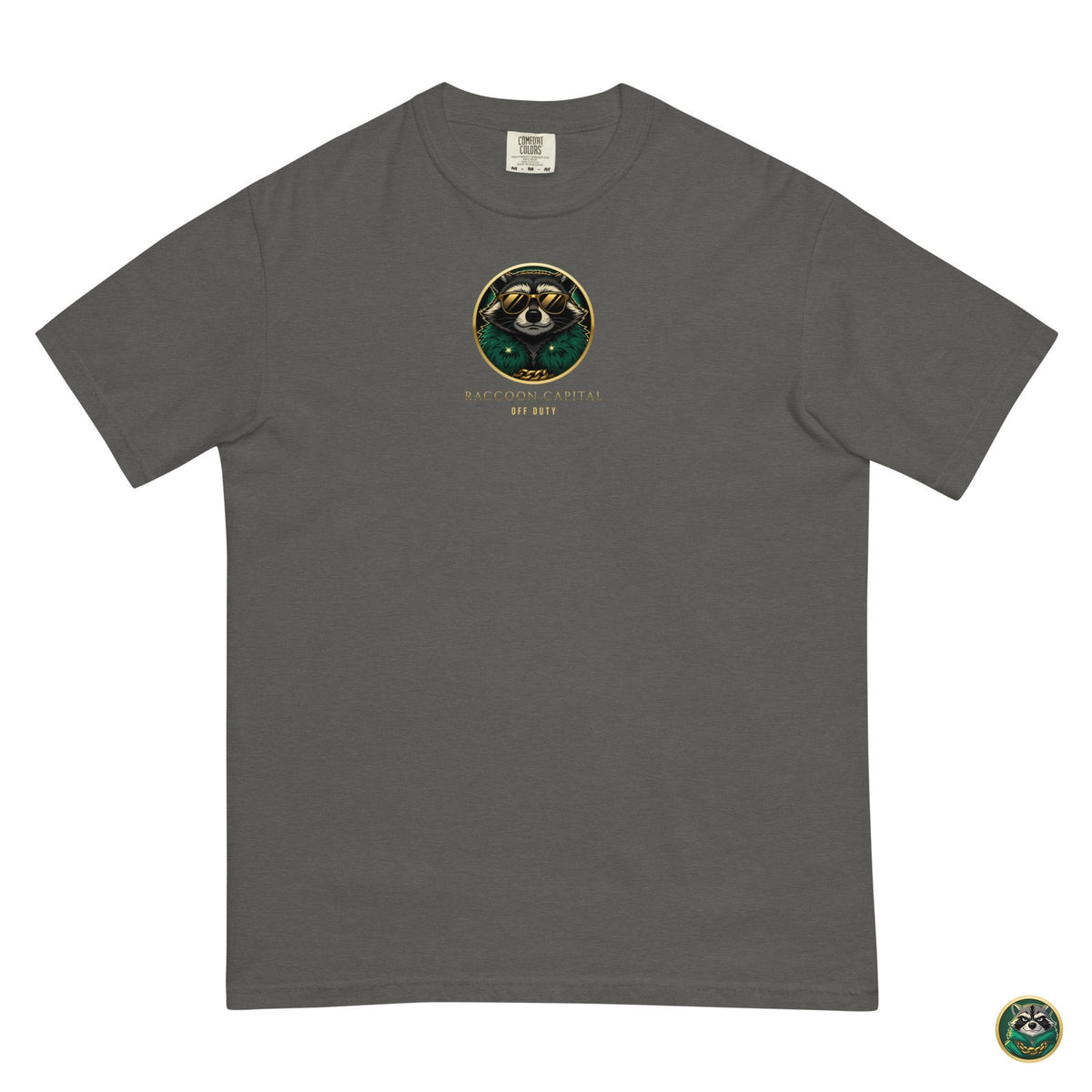 Night Shift CEO Tee – Pepper – flat lay, front