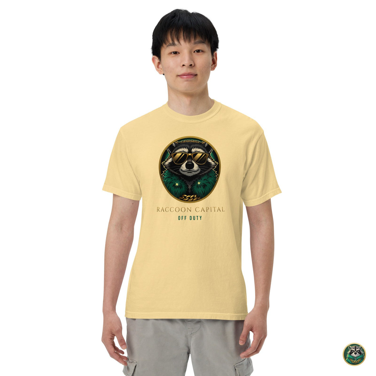 Off Duty Tee – Butter – on model