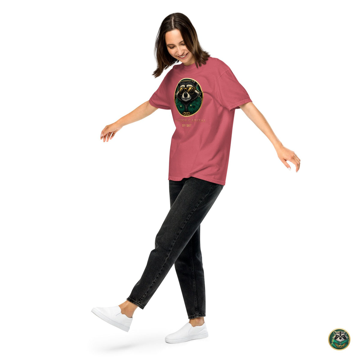 Off Duty Tee – Watermelon – worn