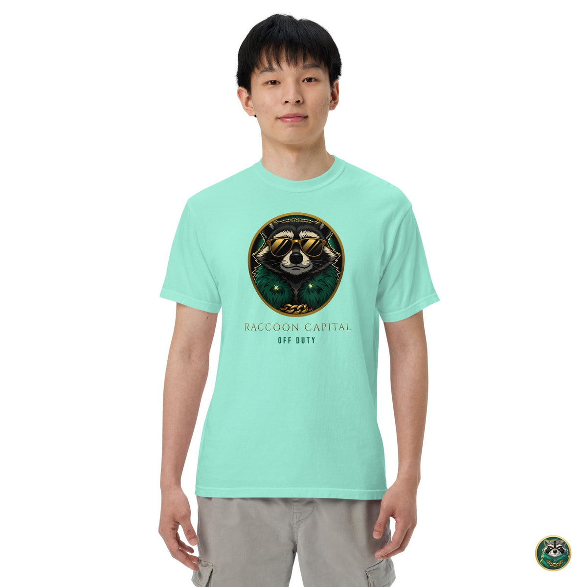 Off Duty Tee – Chalky Mint – on model