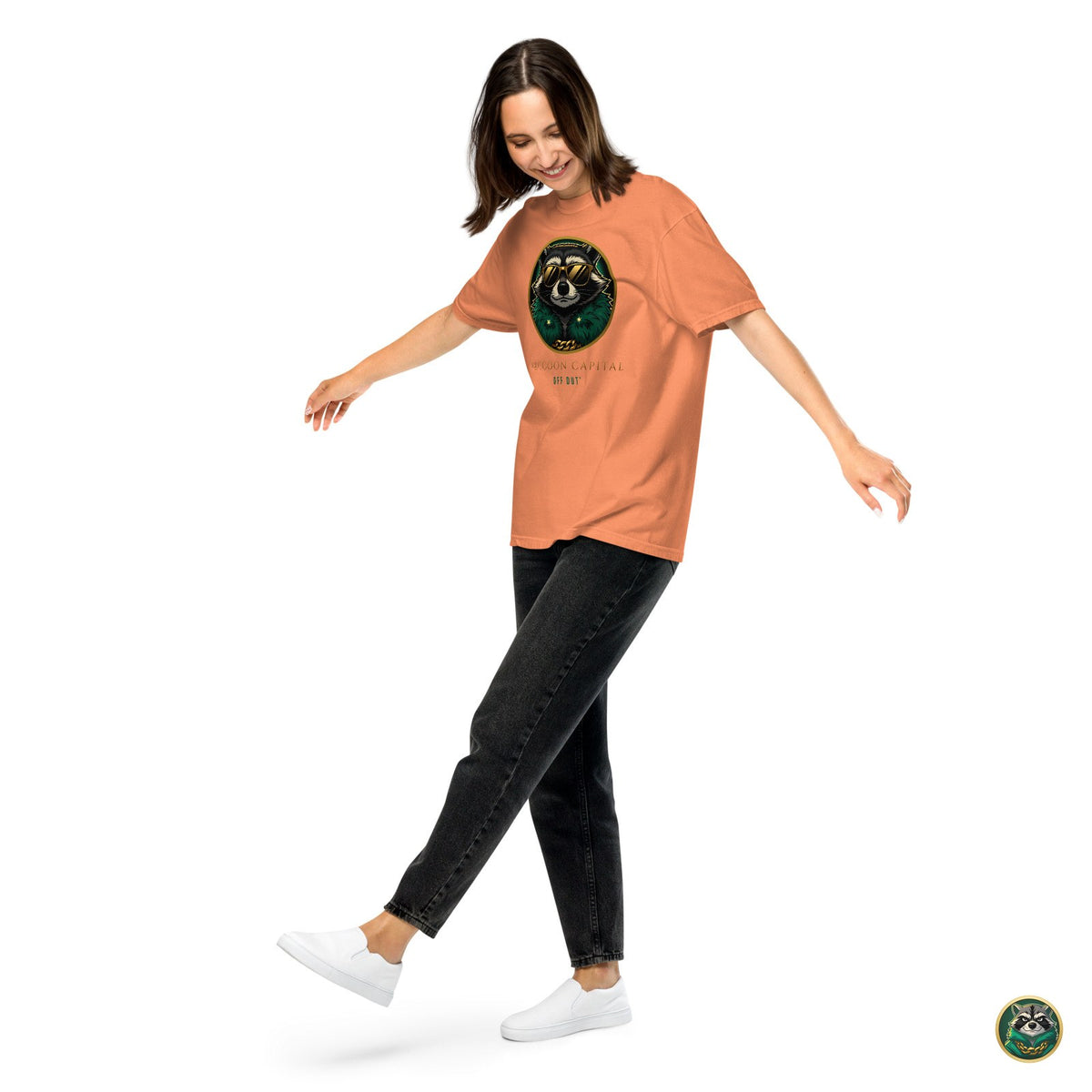 Off Duty Tee – Terracotta – worn