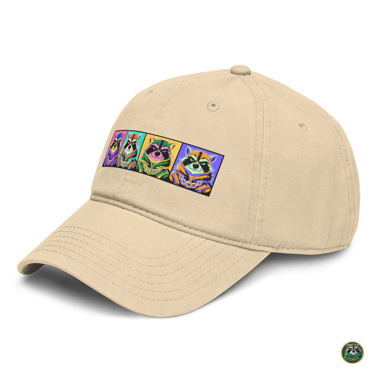 Pop Capital Cap – Khaki – left angle