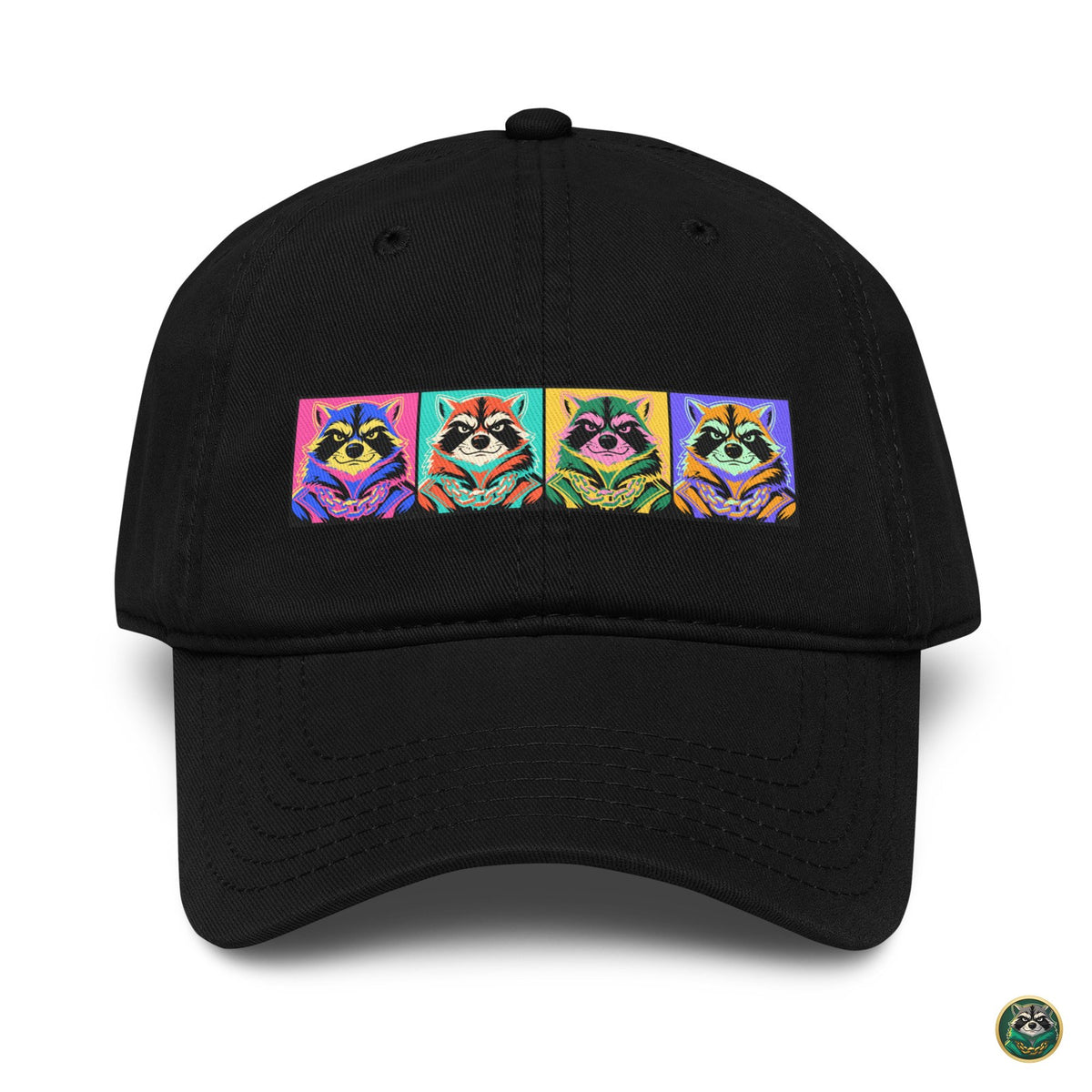 Pop Capital Cap – Black – front