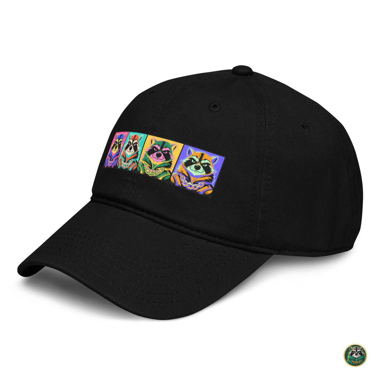Pop Capital Cap – Black – left angle