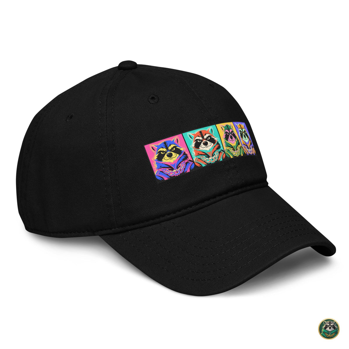 Pop Capital Cap – Black – right angle