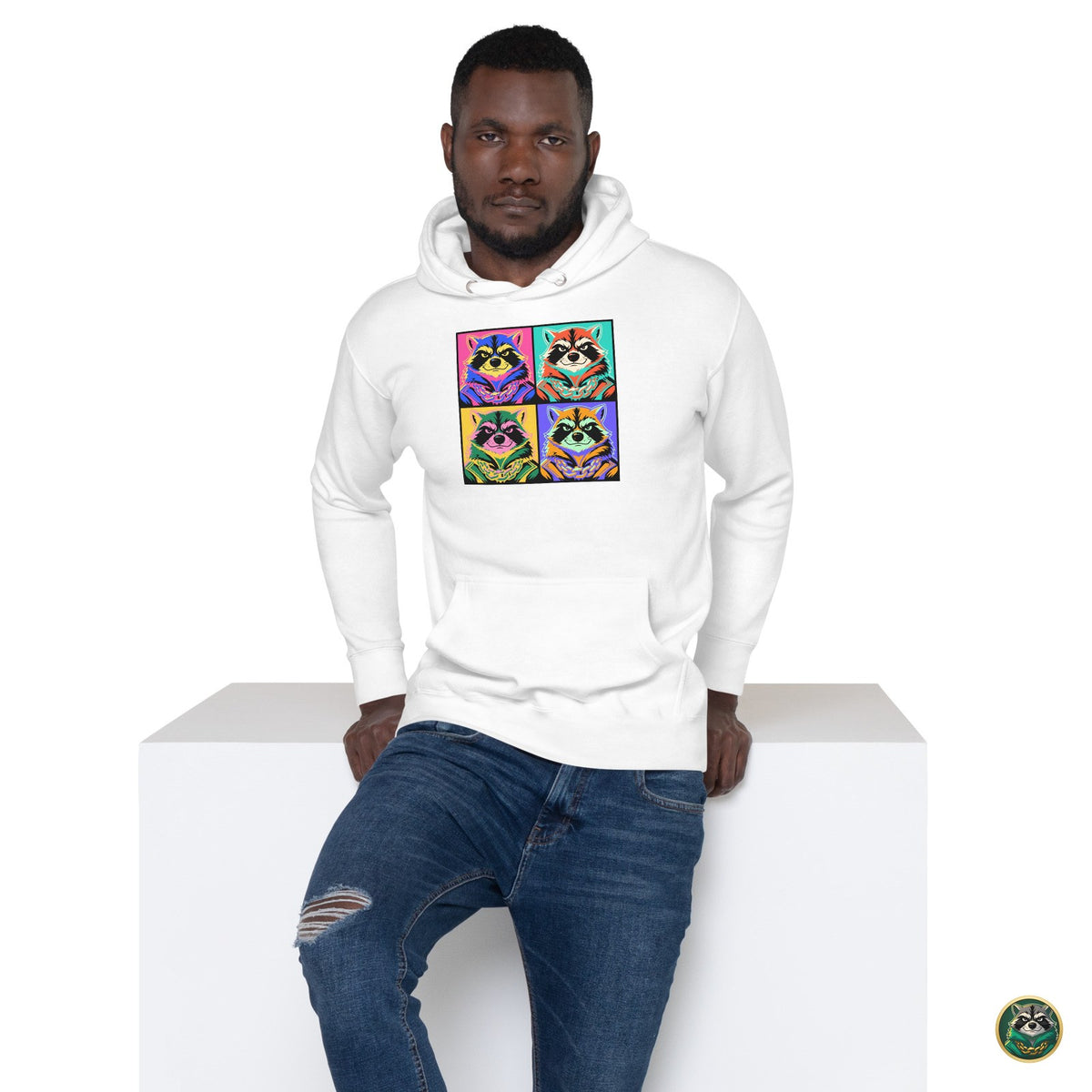 Pop Capital Hoodie – White – lifestyle