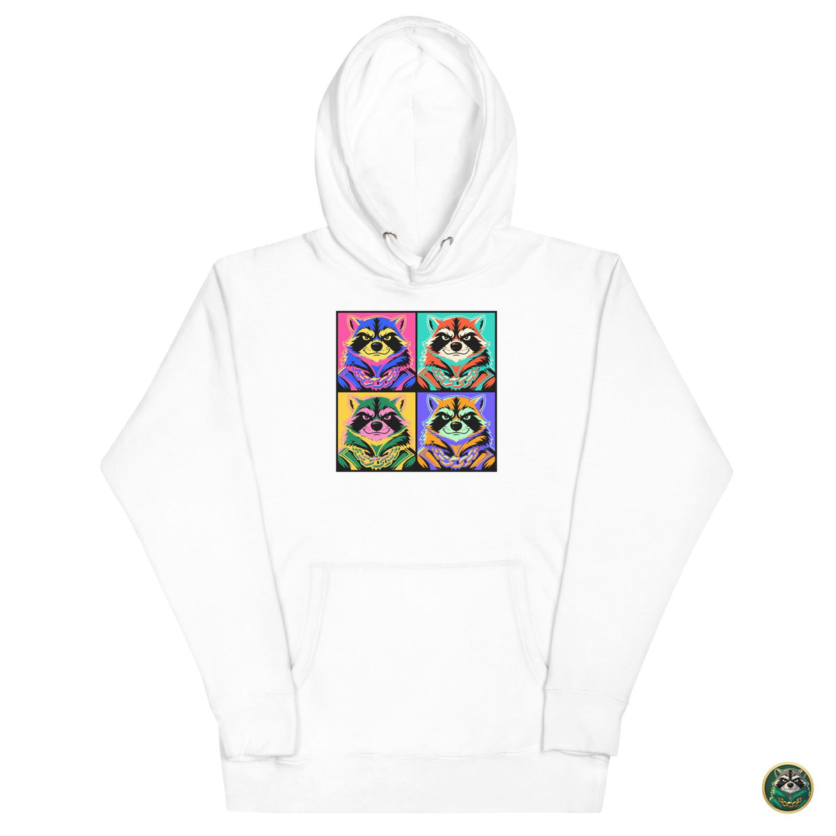 Pop Capital Hoodie – White – on model