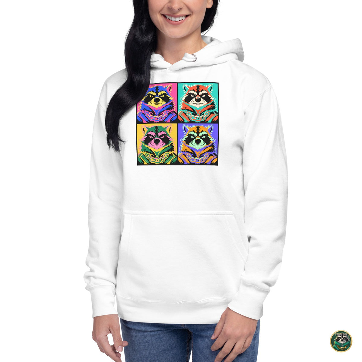 Pop Capital Hoodie – White – worn