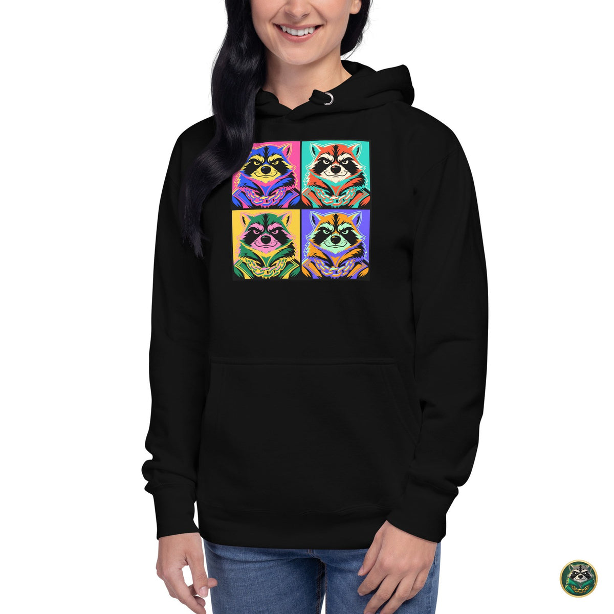 Pop Capital Hoodie – Black – worn
