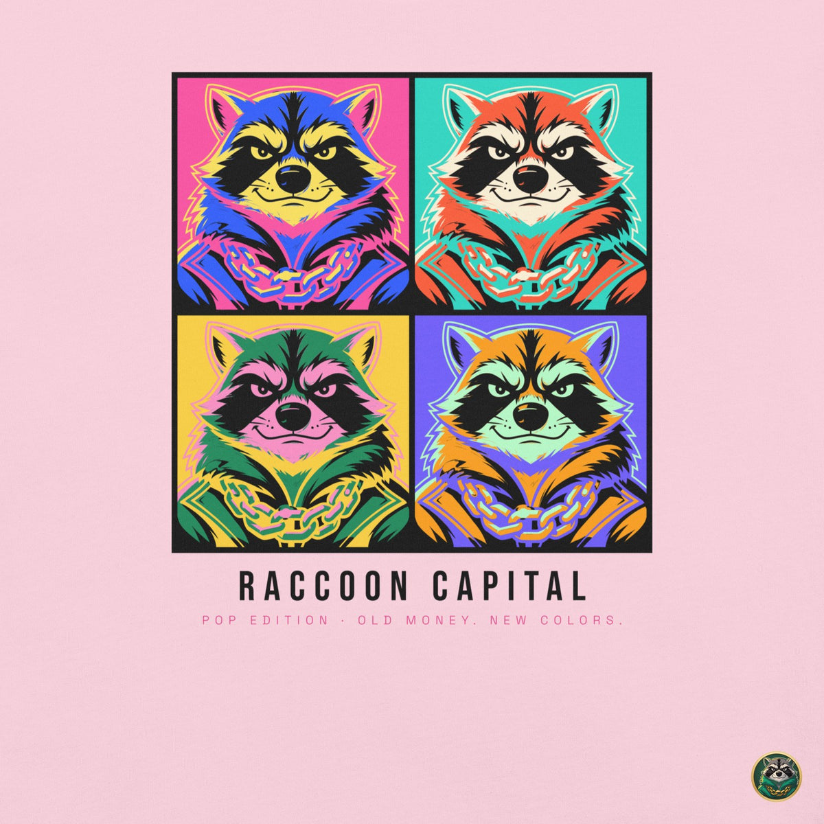 Pop Capital Tee – Blossom – print close-up