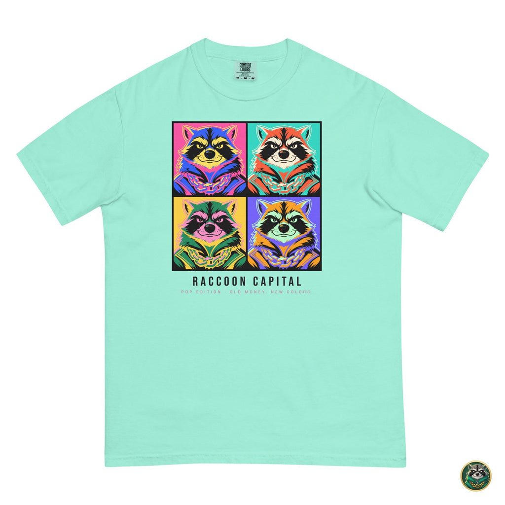 Pop Capital Tee – Chalky Mint – flat lay