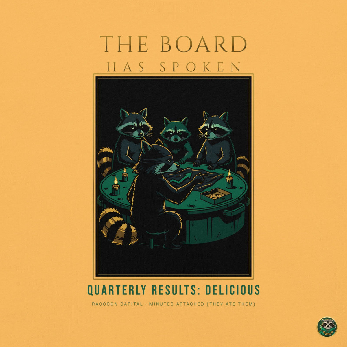 The Board Has Spoken Tee – Mustard – back