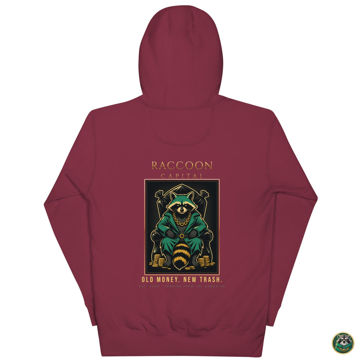 The Chairman Hoodie – Maroon – back