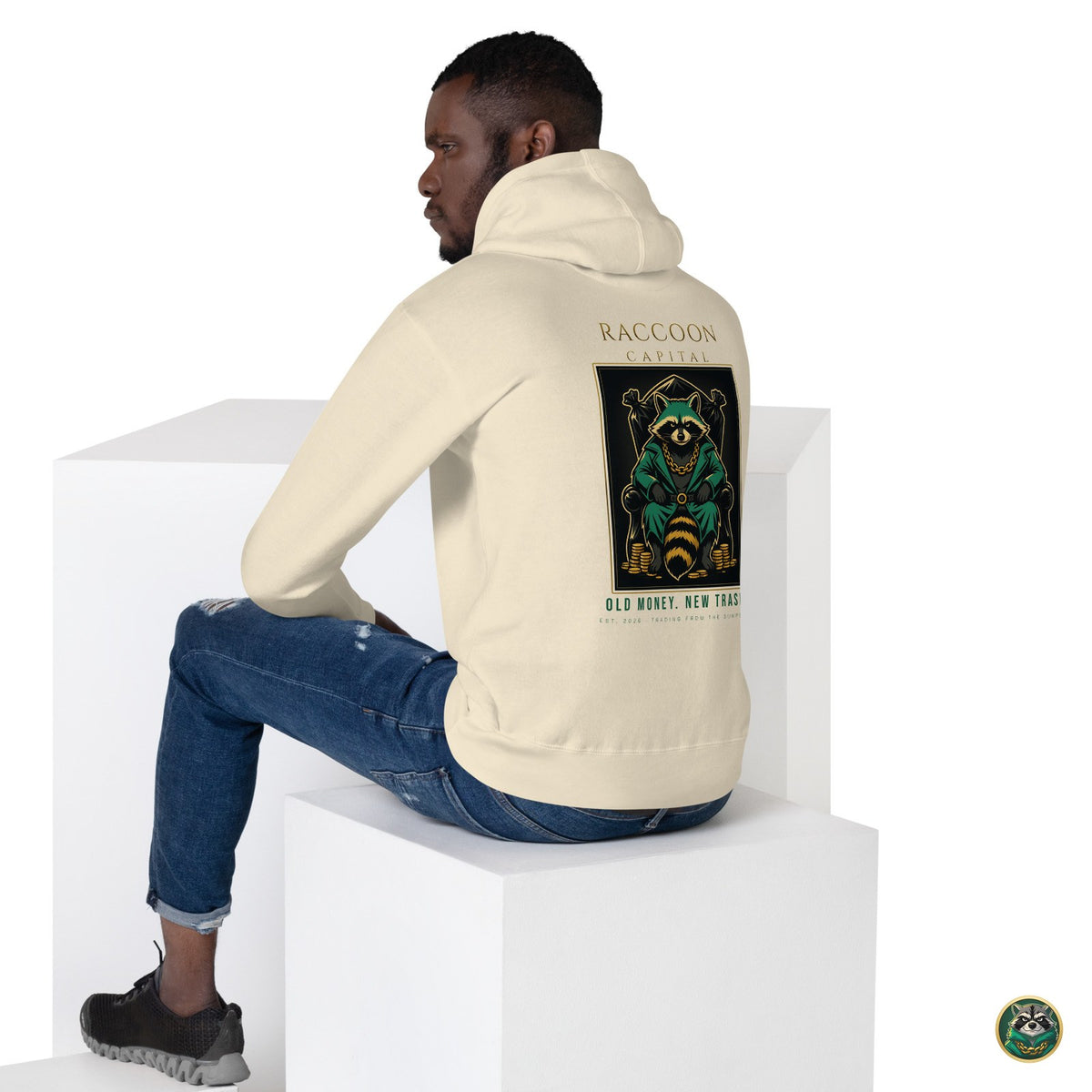 The Chairman Hoodie – Bone – lifestyle, back
