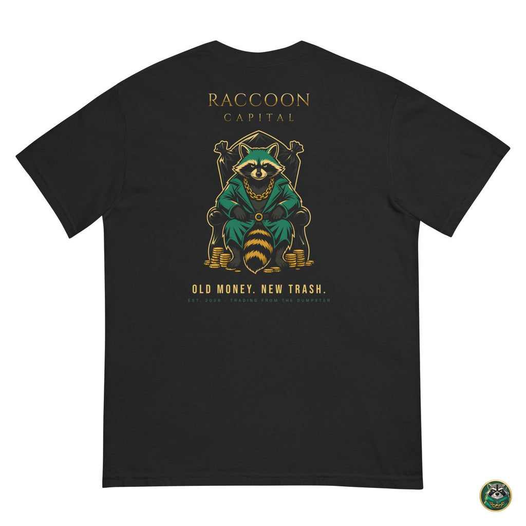 The Chairman Tee – Black – flat lay, back