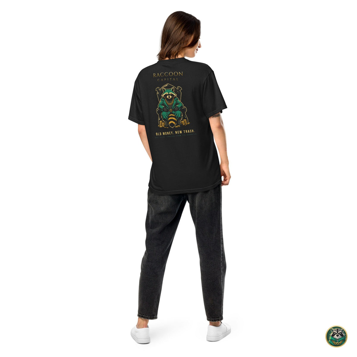 The Chairman Tee – Black – worn, back