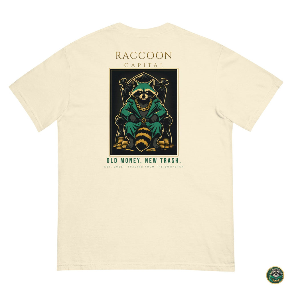 The Chairman Tee – Ivory – flat lay, back
