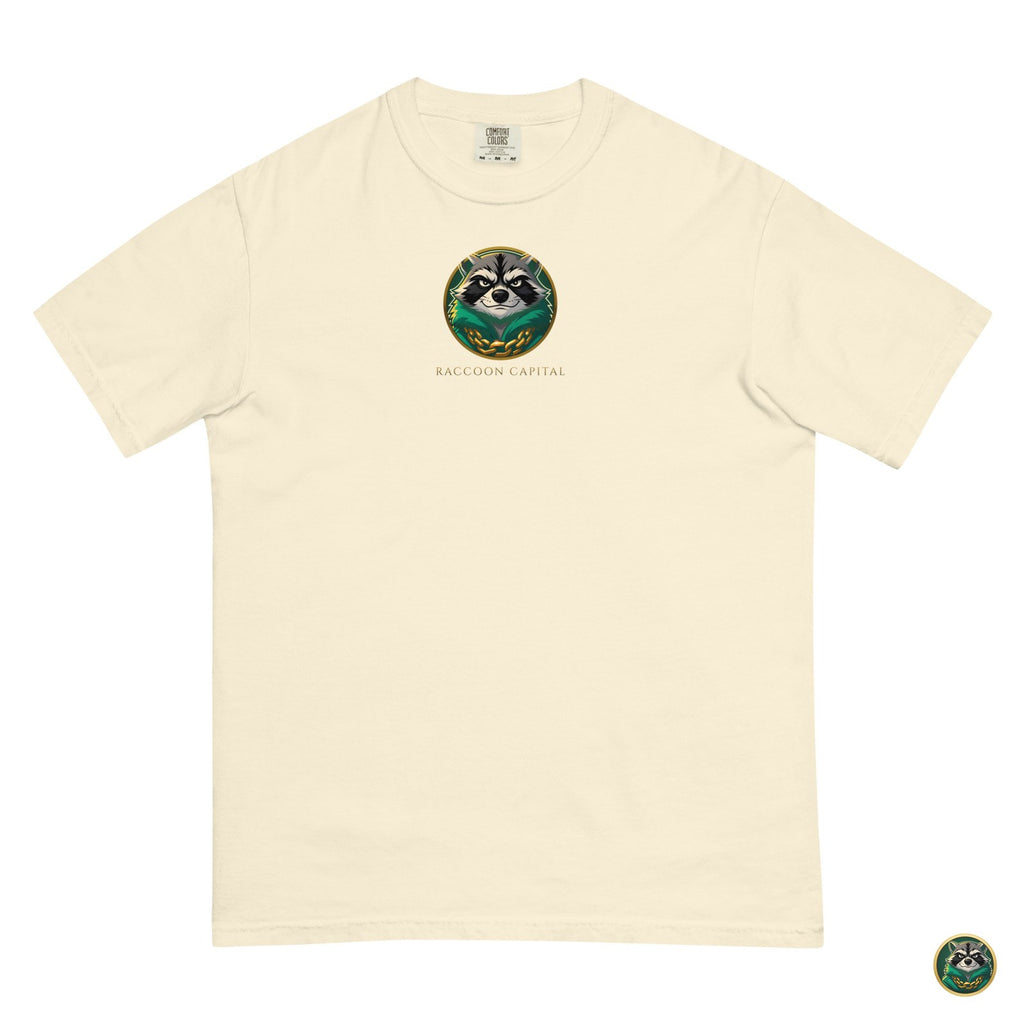 The Chairman Tee – Ivory – flat lay, front