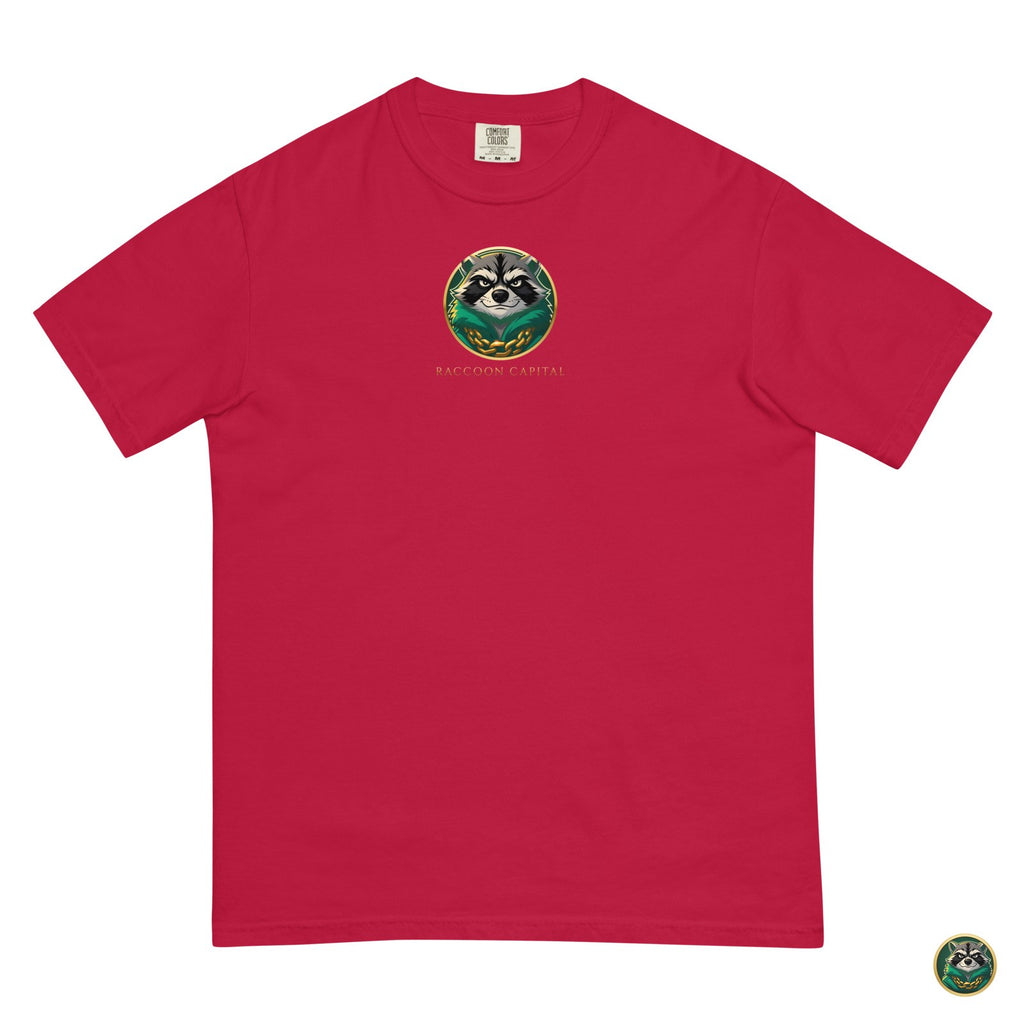 The Chairman Tee – Red – flat lay, front