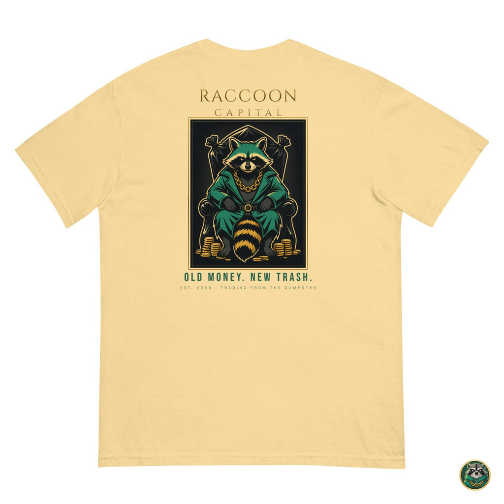 The Chairman Tee – Butter – flat lay, back
