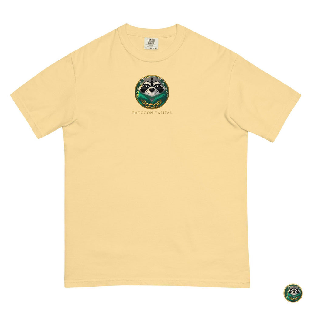 The Chairman Tee – Butter – flat lay, front