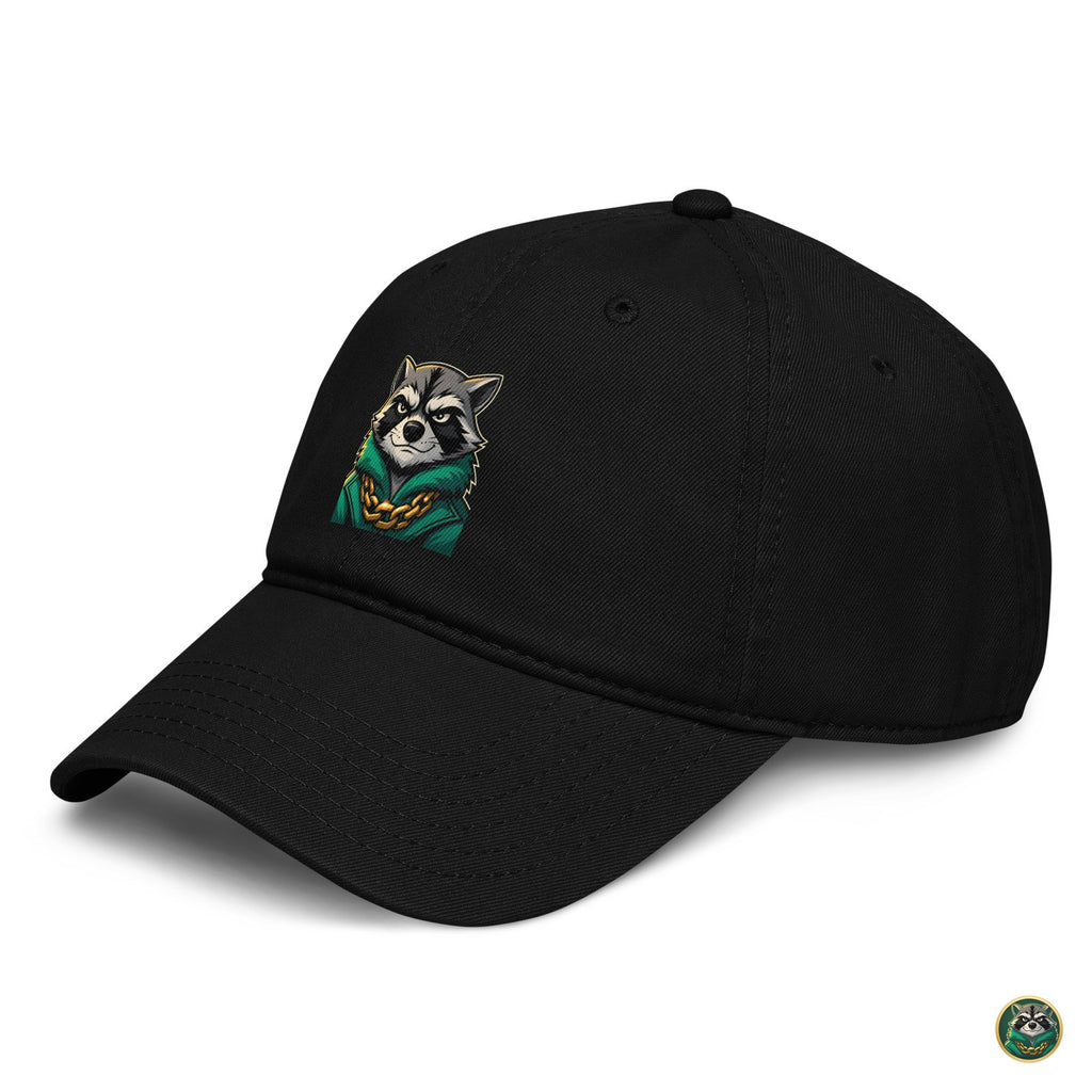 The Face Cap – Black – left angle